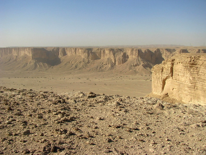Каньон пустыни возле Эр-Рияда