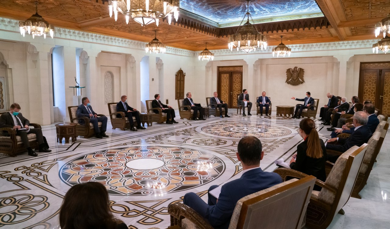 Встреча российской делегации с президентом Сирии Башаром Асадом