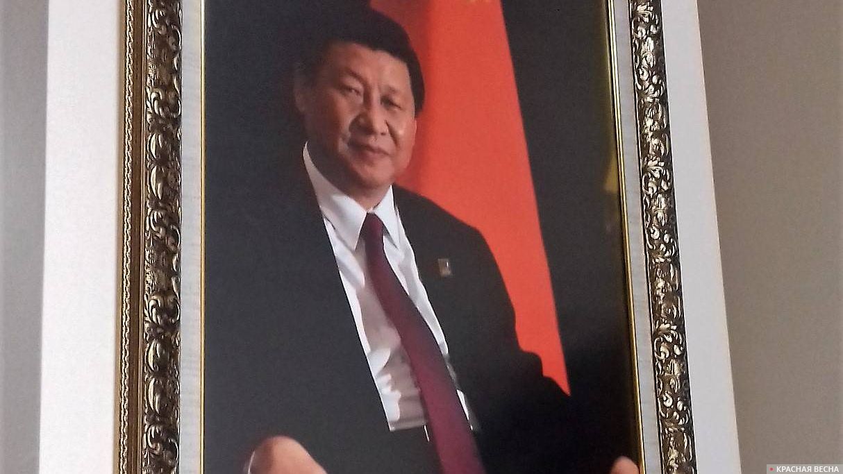 Китай (КНР) Си Цзиньпин. Картина из гостиницы в Набережных Челнах