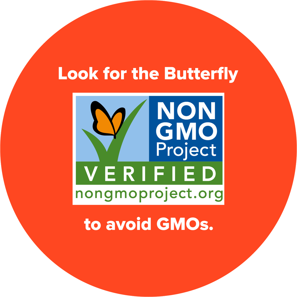 Знак Non-GMO с бабочкой