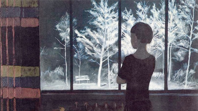 Александр Дейнека. Девочка у окна. Зима (фрагмент). 1933