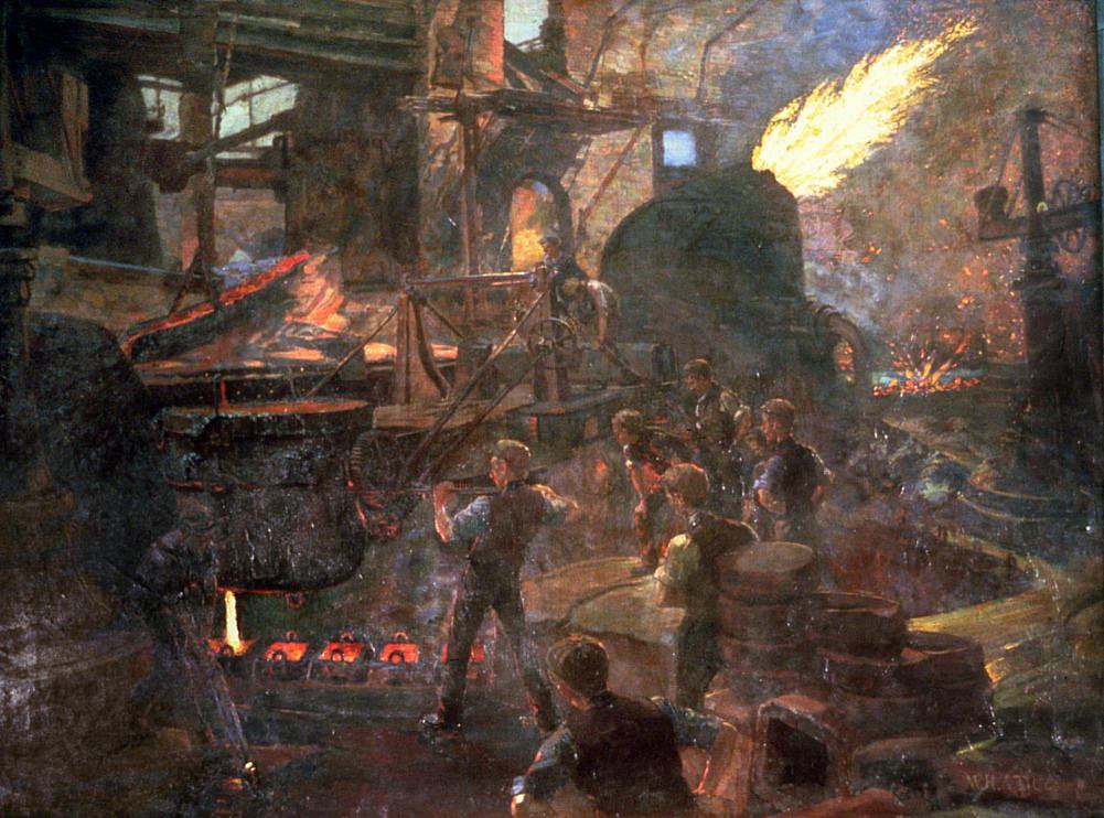 Уильям Йейтс Холт Титкомб. Богатство Англии — процесс Бессемера по переплавке стали. 1895