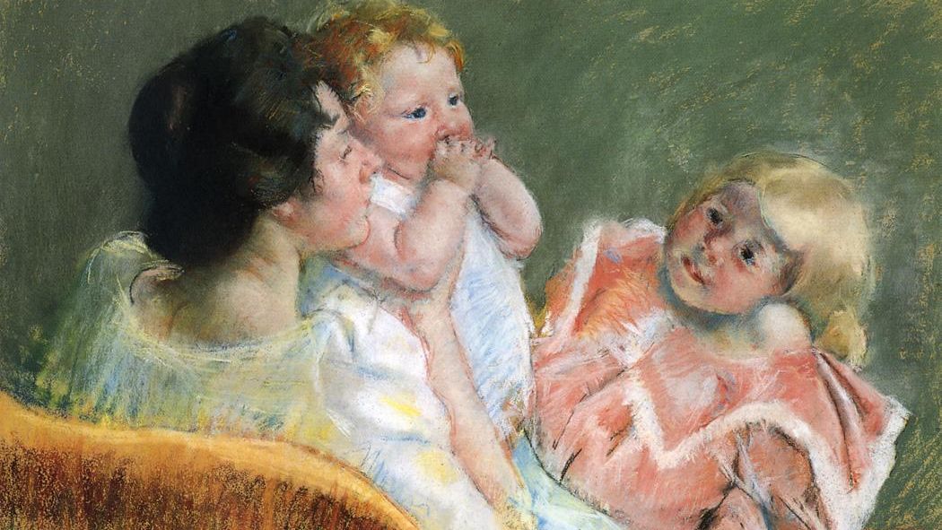 Кассат Мэри. Мать и дети (фрагмент). 1901 г.