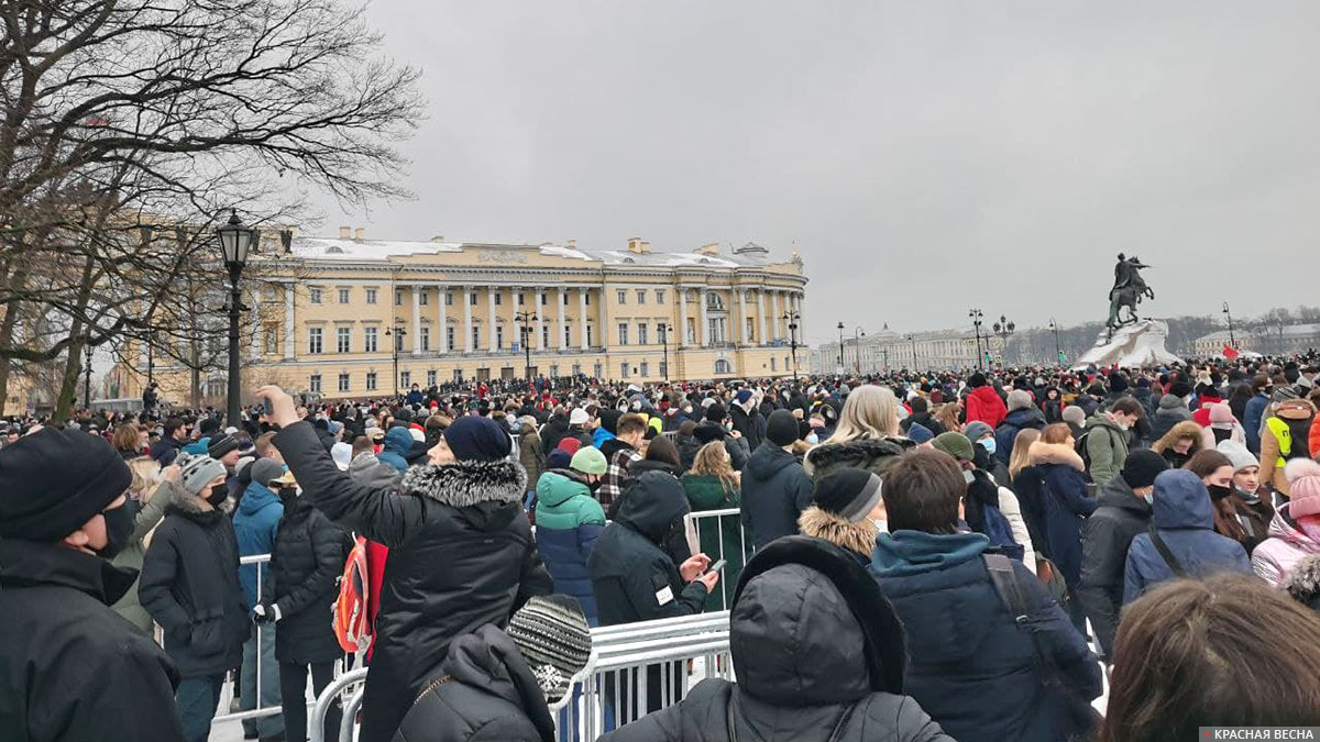 Санкт-Петербург, Сенатская площадь. 23.01.2021