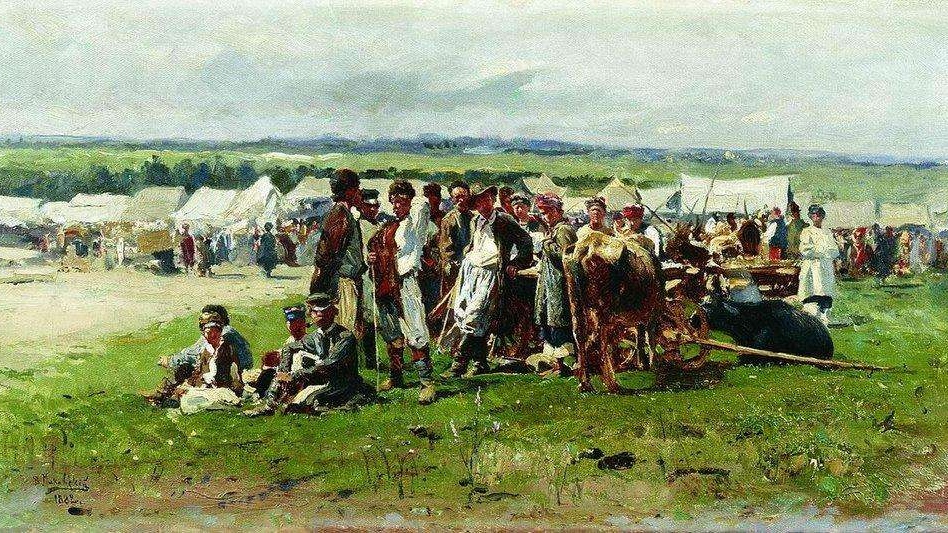 Владимир Маковский. Ярмарка. 1882