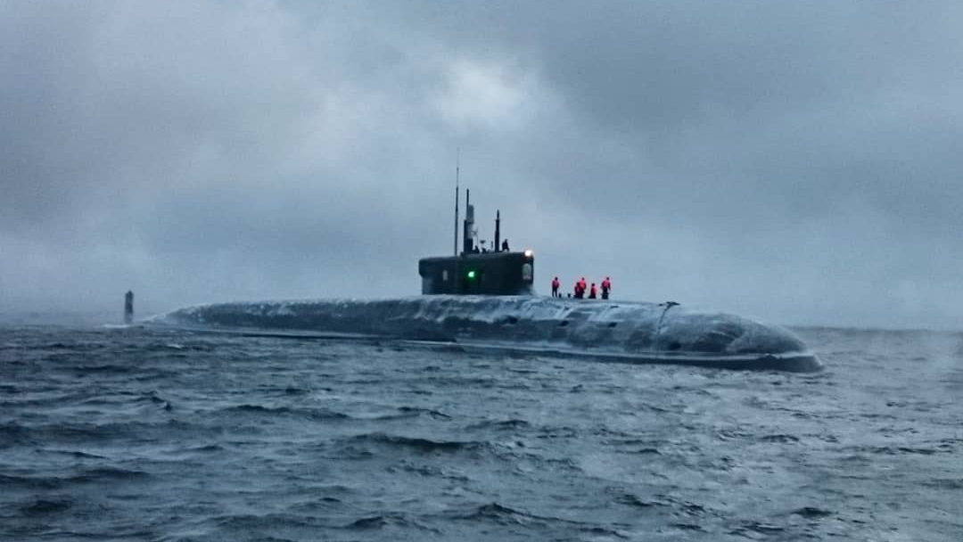 Заводские испытания подводного крейсера «Князь Владимир» в море