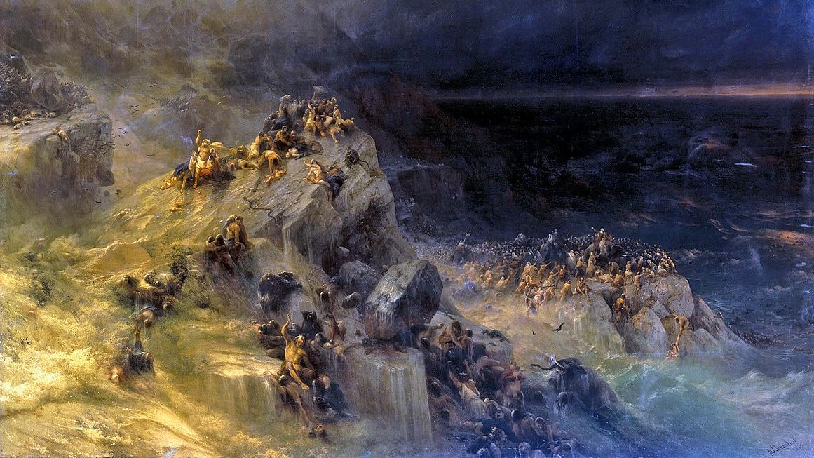Иван Айвазовский Всемирный потоп (фрагмент) 1864