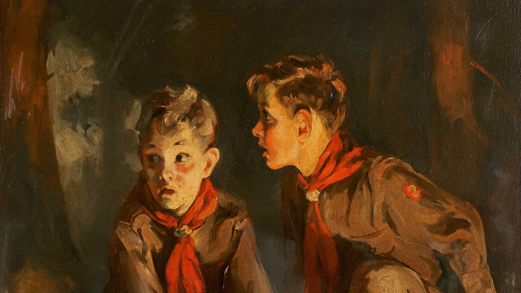 Неизвестный художник. Бойскауты. Первая половина XX в.