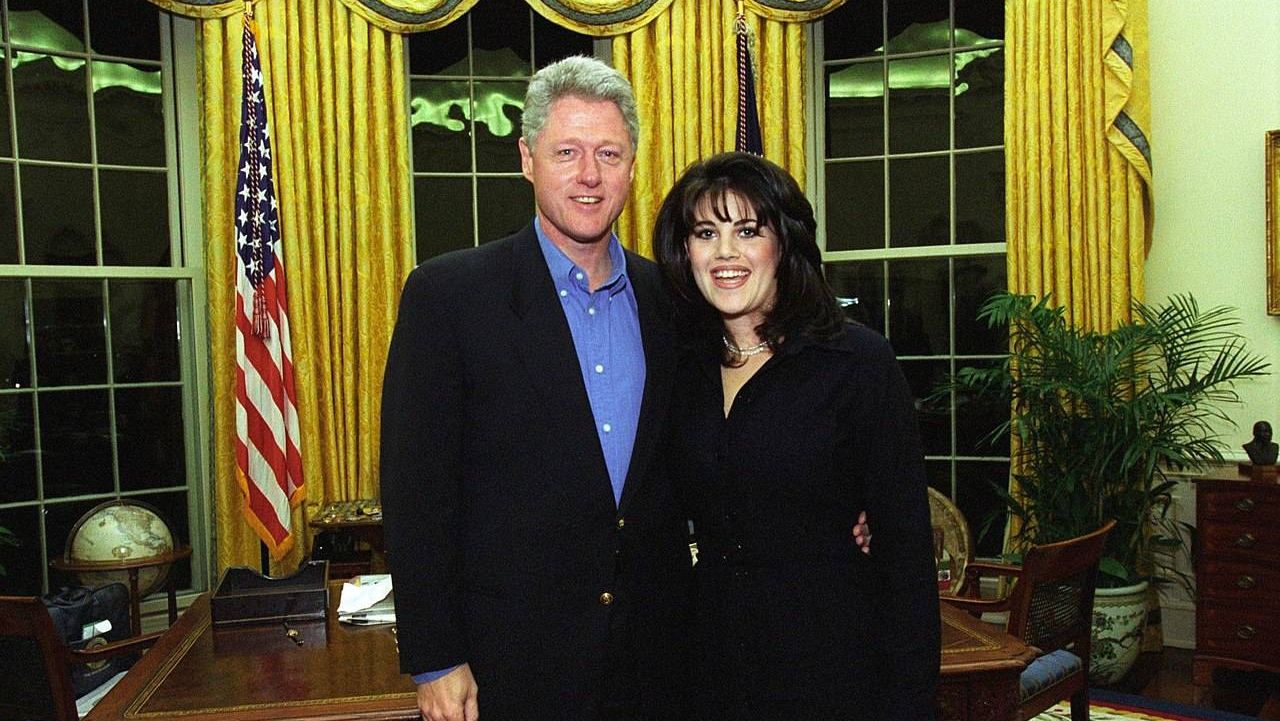 Президент США Билл Клинтон и Моника Левински