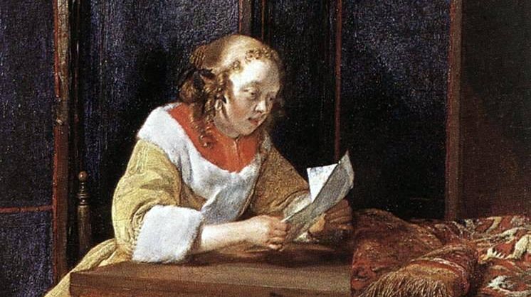 Герард Терборх Младший. Девушка, читающая письмо. 1662 год