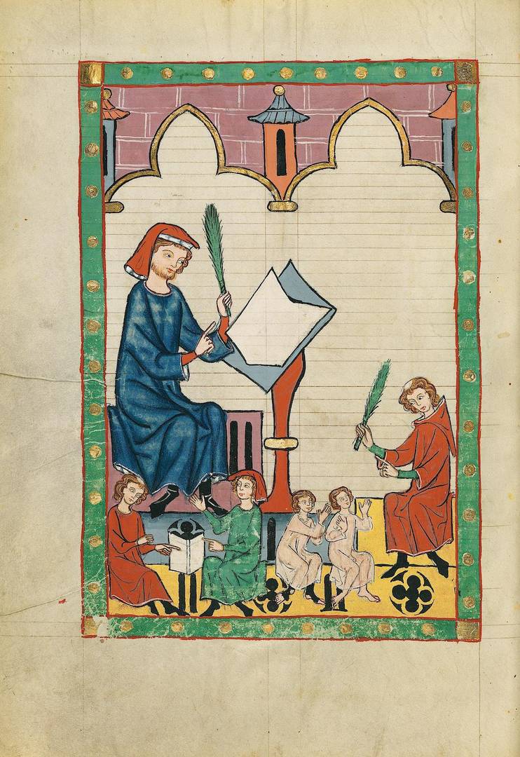 Школьный учитель из Эслингена. Большой Гейдельбергский рукописный песенник. 1340 г.