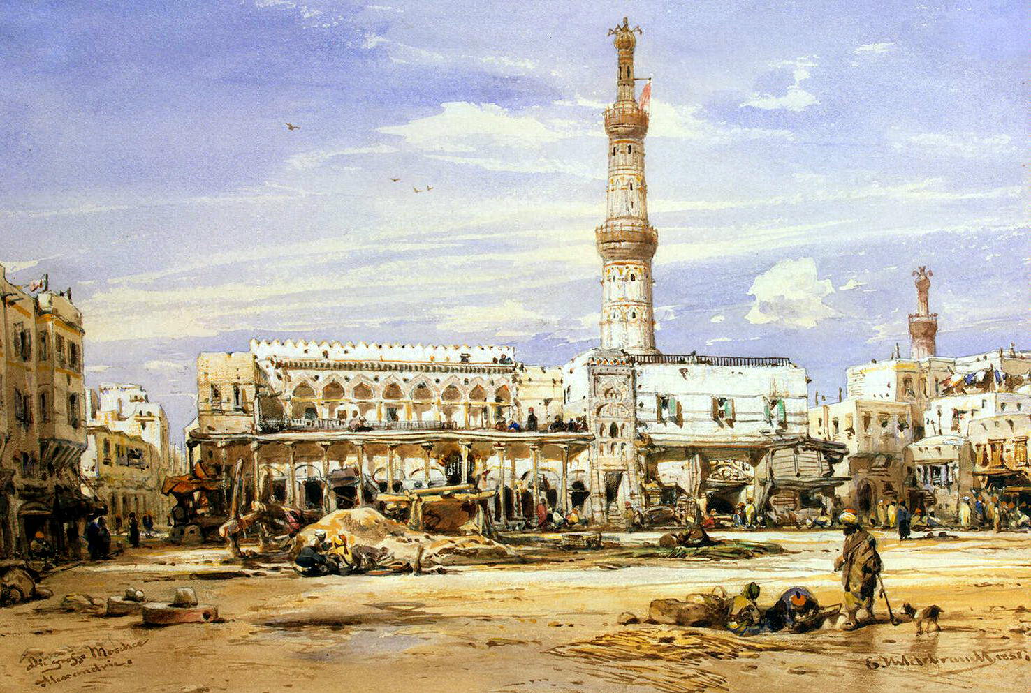 Эдуард Хильдебрандт. Большая мечеть в Александрии. 1851