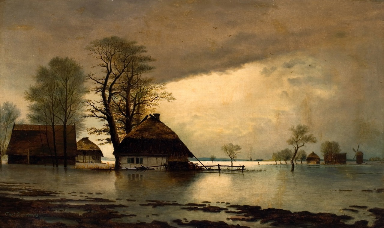 Карл Шеррерс. Наводнение. XIX век
