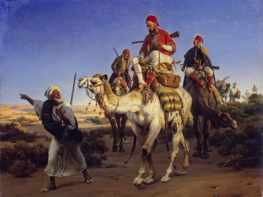 Орас Верне. Арабы, путешествующие через пустыню. 1843