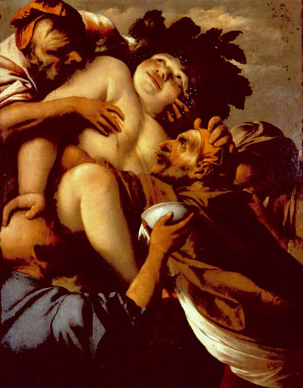 Пьетро Делла «Бахус среди четырех пожилых мужчин» (1626—1678)