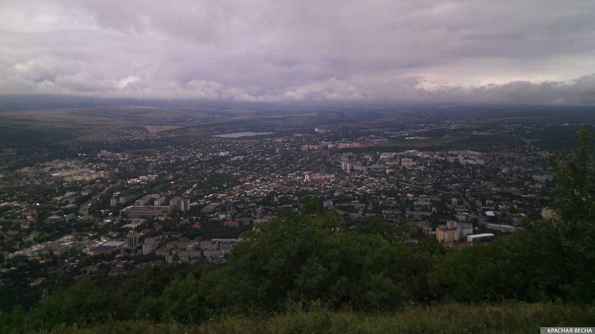 Вид на Пятигорск с горы Машук
