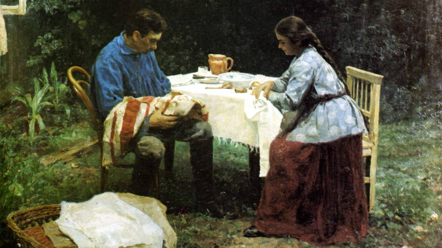 Николай Касаткин. Рабочая семья. Что его ждет? 1891