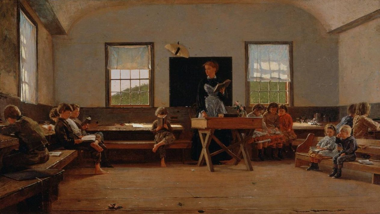 Уинслоу Хомер. Школа в провинции. 1871 год