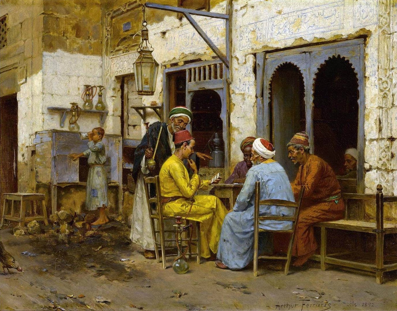 Артур фон Феррарис. Игроки в домино. 1892