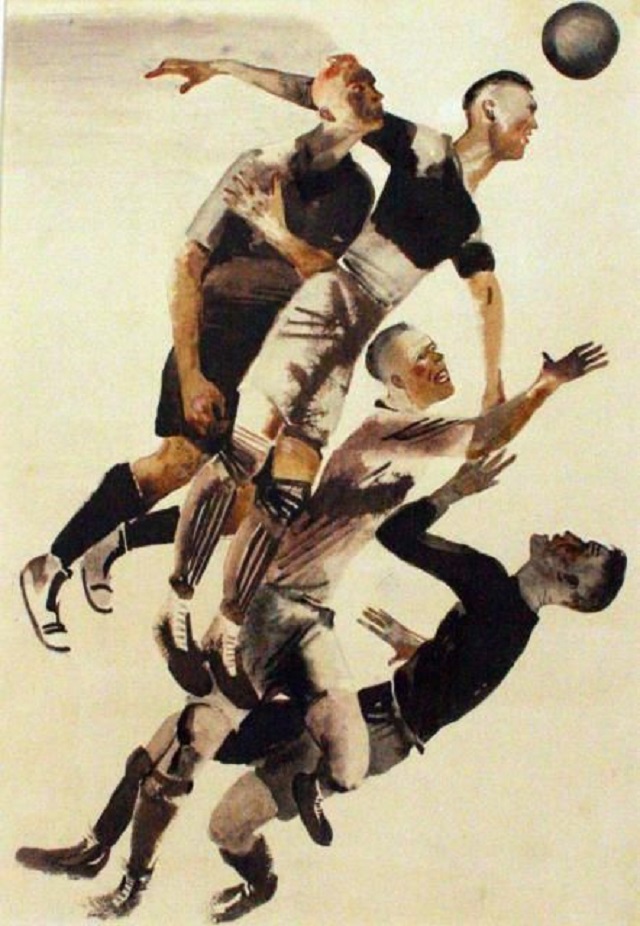 Александр Дейнека. Футбол. 1928