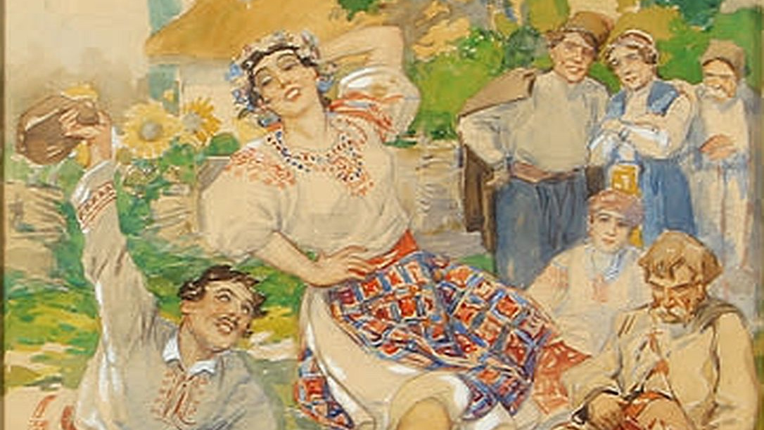 Александр Апсит. Танец (фрагмент). 1927