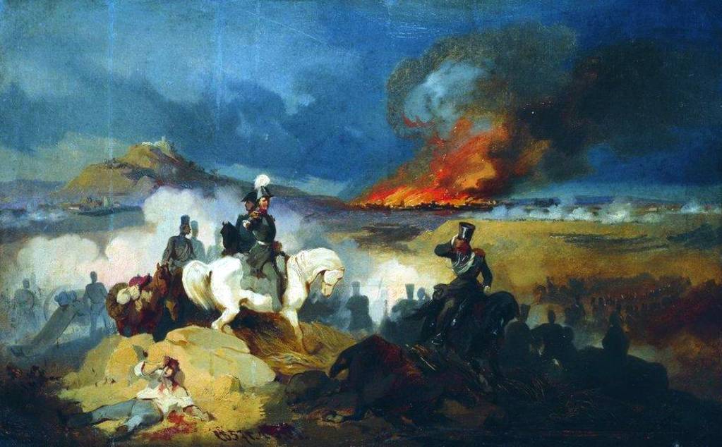 Атака лейб-гусаров под Варшавой в 1831 году