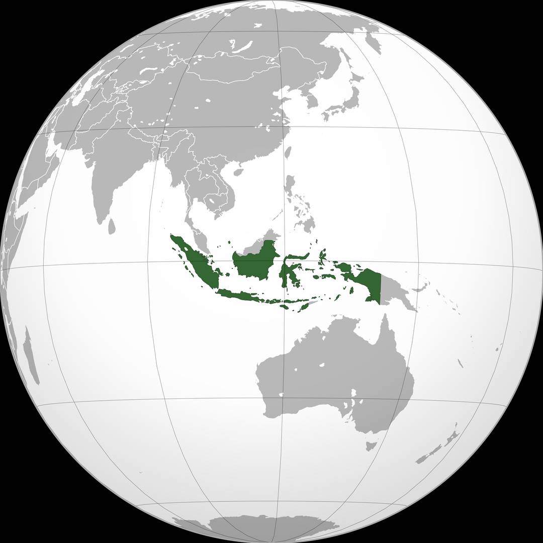 Индонезия на карте мира