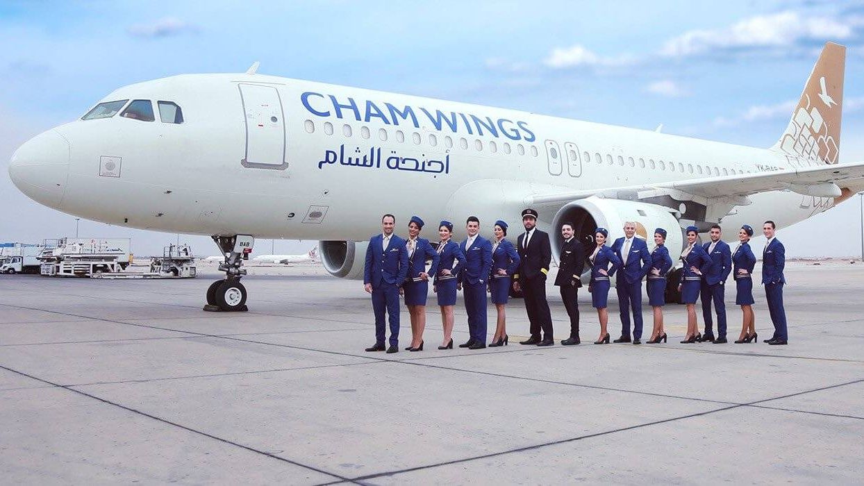 Самолёт сирийской авиакомпании Cham Wings