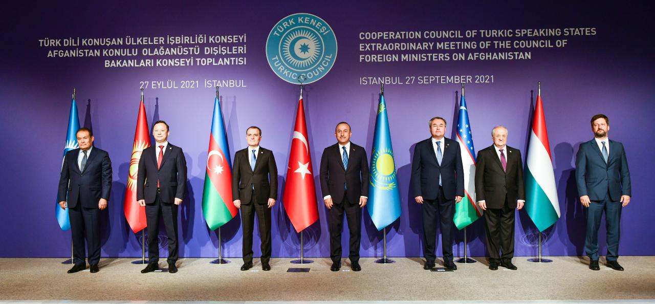 Представители стран-членов Совета Сотрудничества тюркоязычных государств (Тюркский совет).