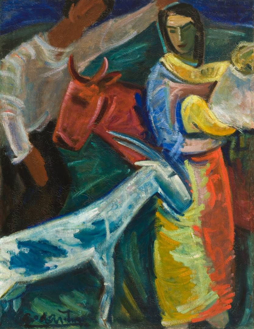 Антанас Гудайтис. Новые Поселенцы (фрагмент). 1933