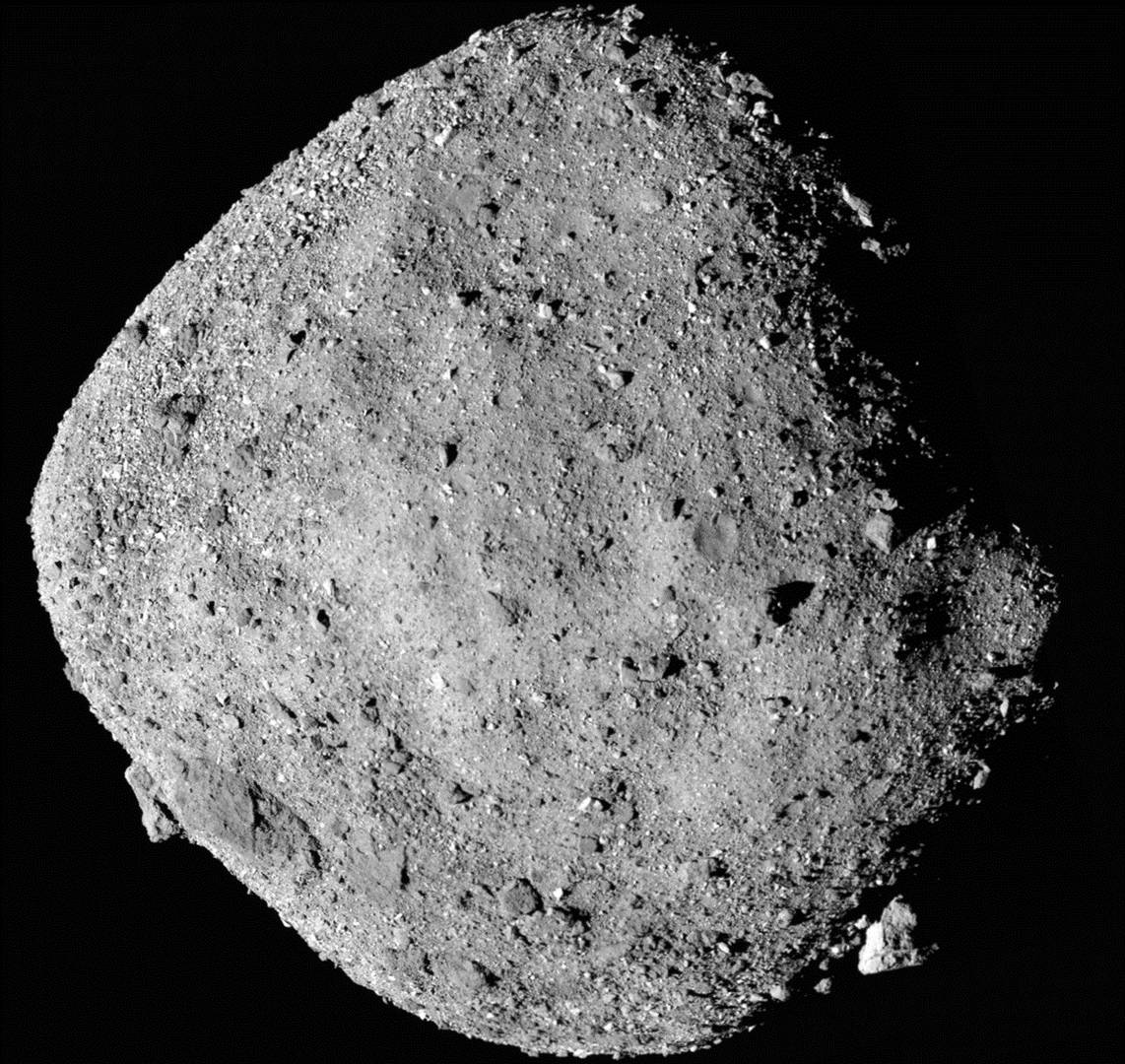 Фотография астероида (101955) Бенну, полученное зондом OSIRIS-REx 2 декабря 2018 года с расстояния 24 км