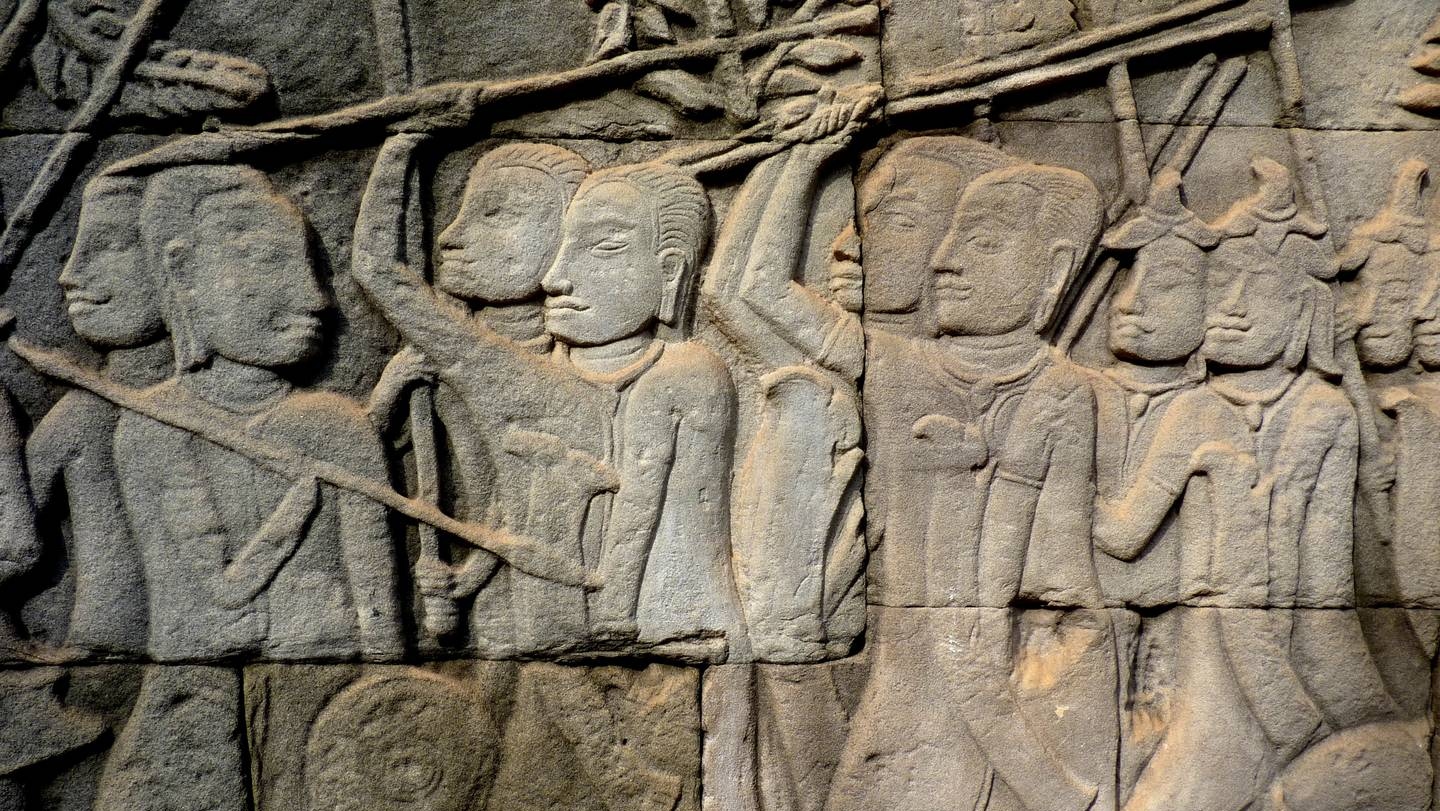 Барельеф в Байоне, Ангкор