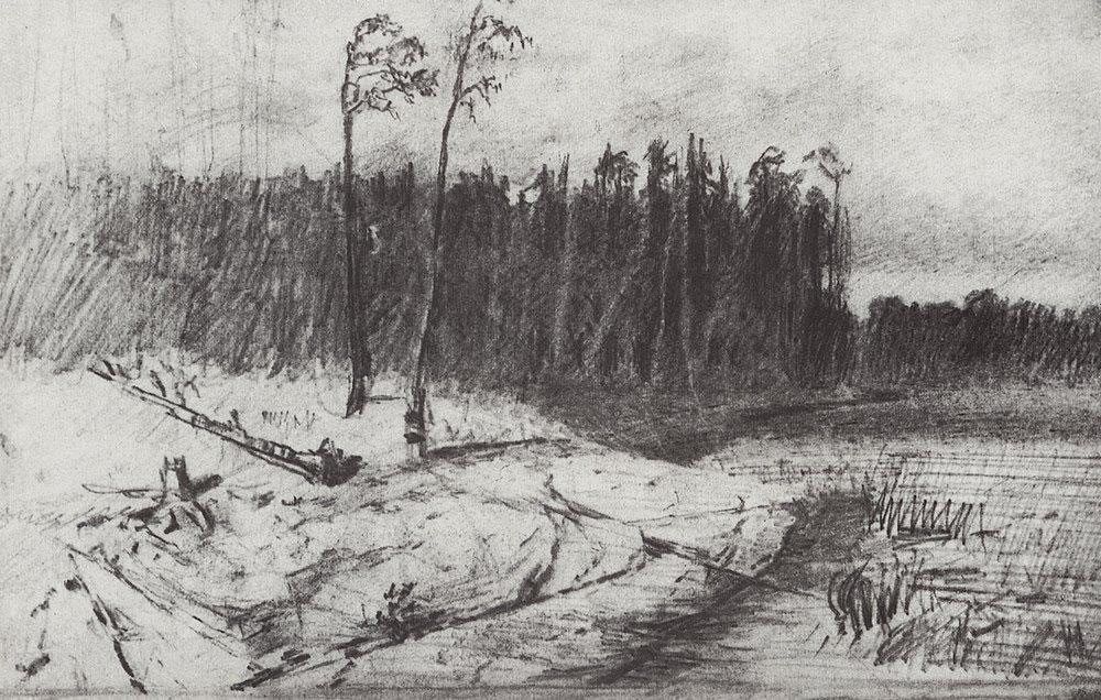 Архип Куинджи. Лес у воды. 1872