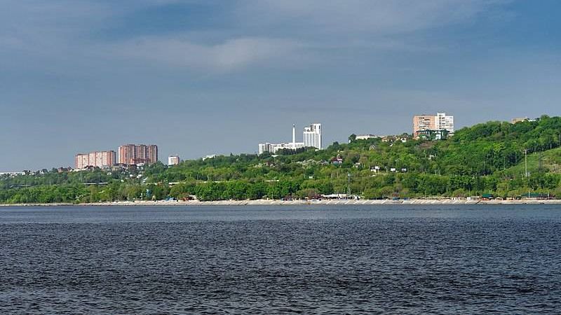 Вид с р. Волга на Ульяновск