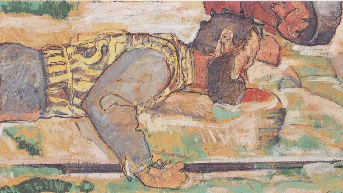 Фердинанд Ходлер. Умирающий солдат (фрагмент). 1898