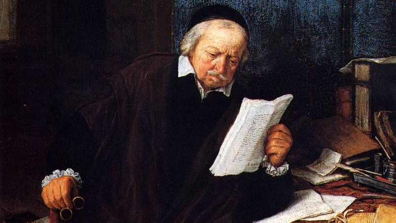 Адриан ван Остаде. Адвокат в своем кабинете. 1637 (фрагмент)