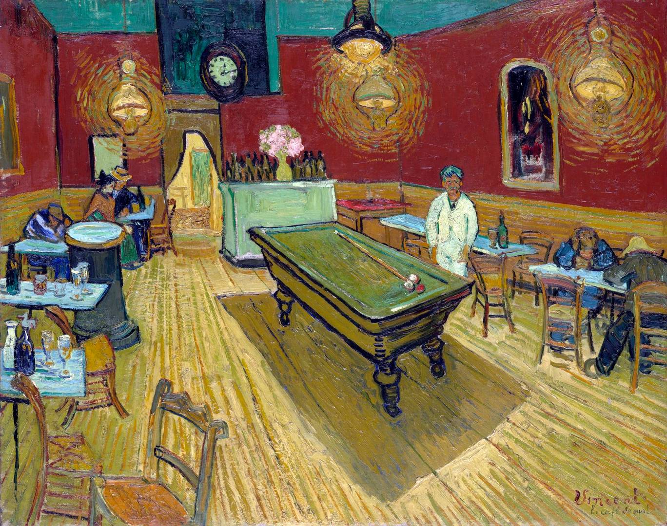 Ночное кафе Винсент Ван Гог 1888 год