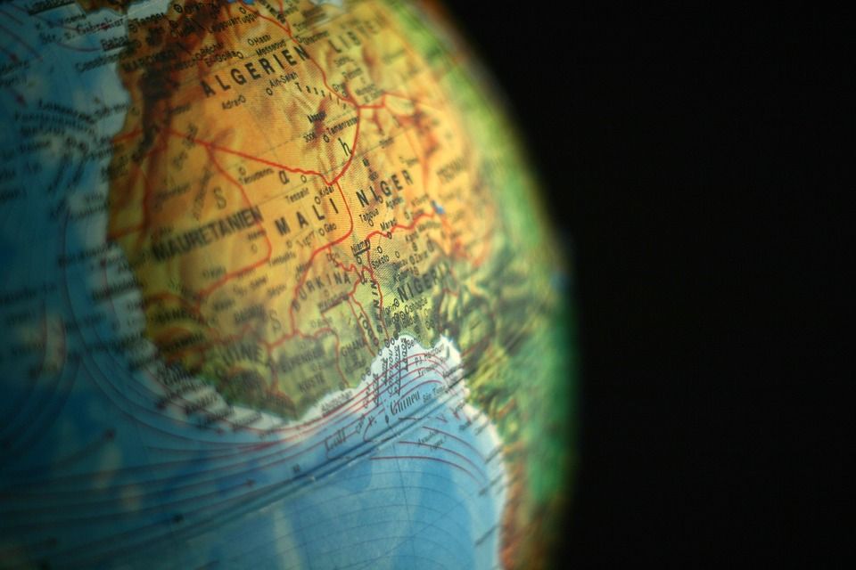 Глобус. Африканский континент 