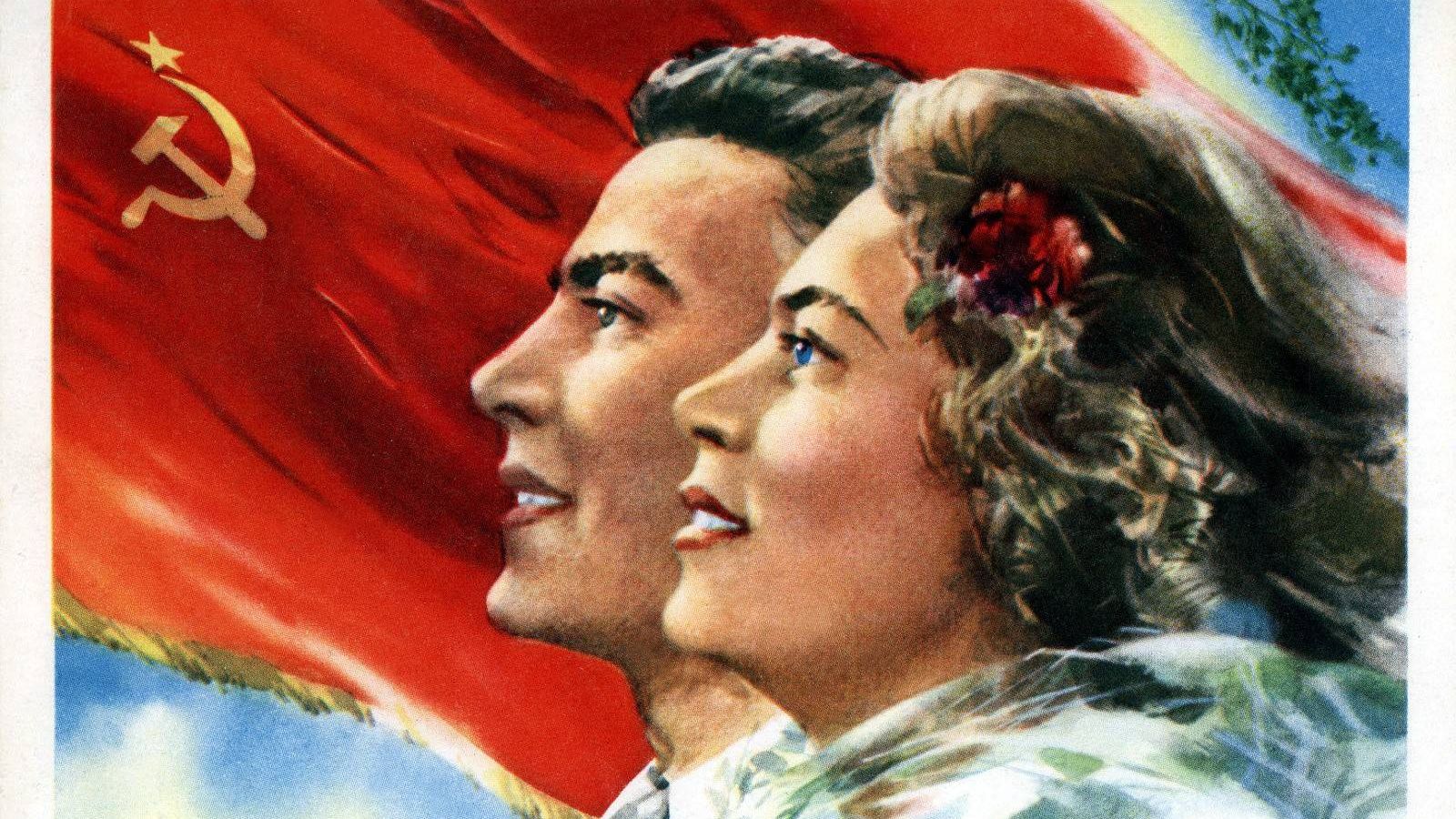 Советский плакат. С Праздником 1 Мая