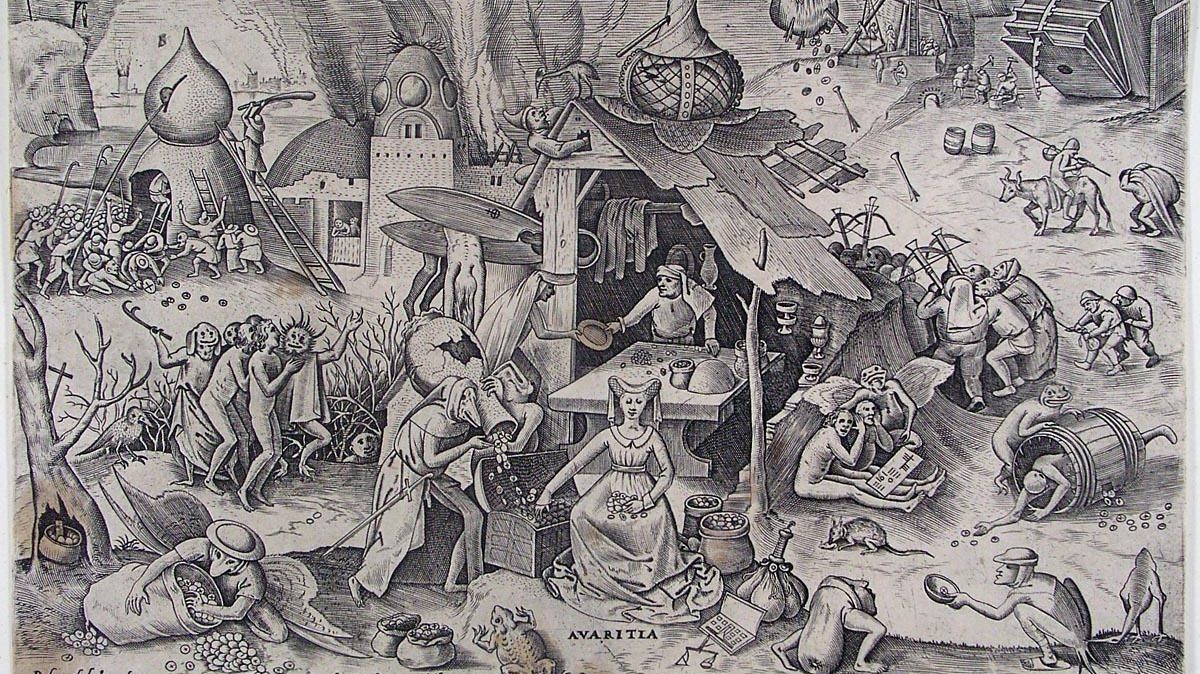 Питер Брейгель Старший. Жадность. ок. 1560
