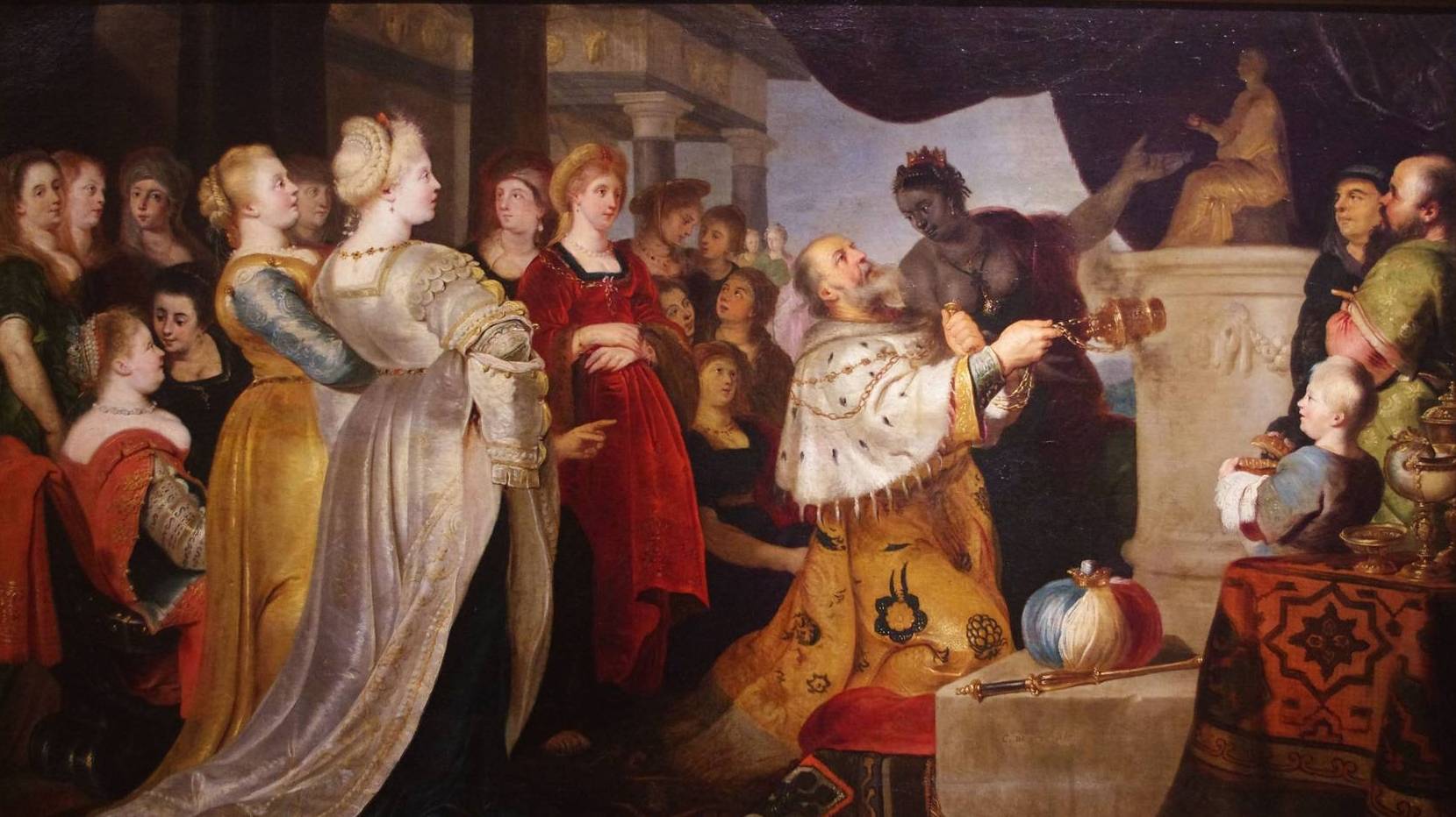 Корнелис де Вос. Идолослужение царя Соломона. 1620
