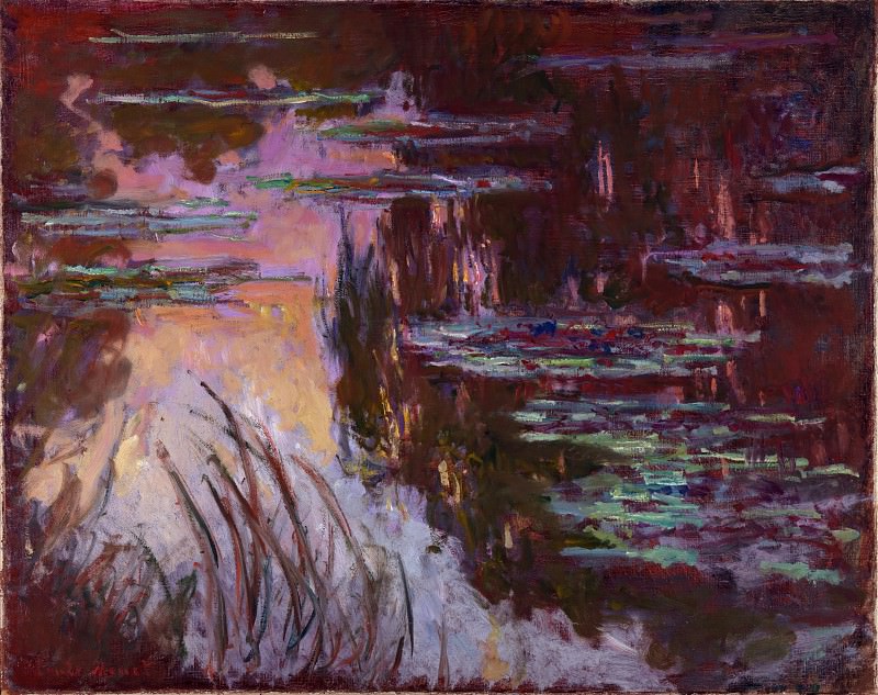 Колод Моне. Кувшинки, закат. 1907