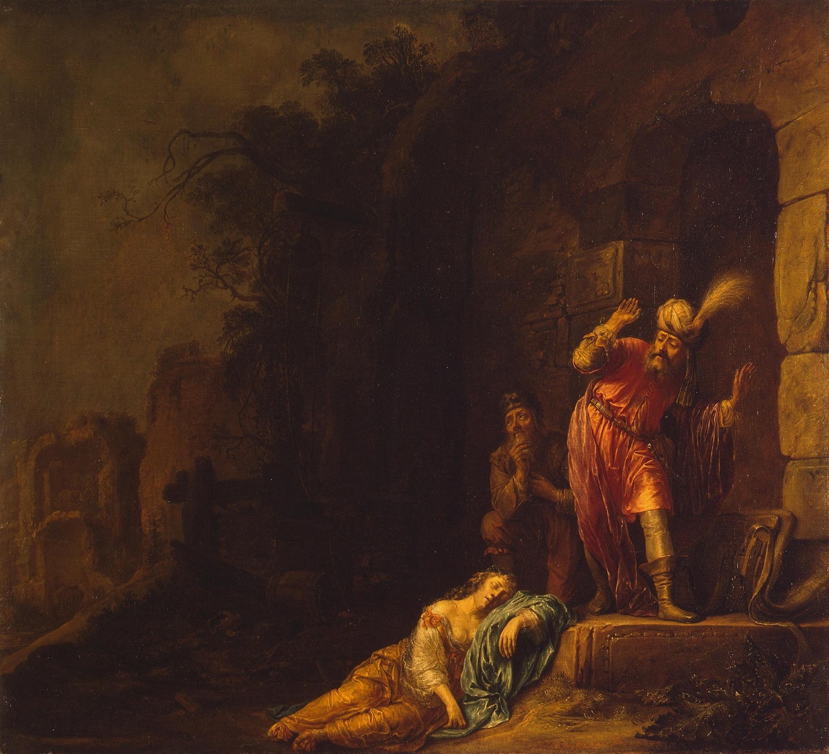 W. Bartsius. Смерть наложницы левита. 1638