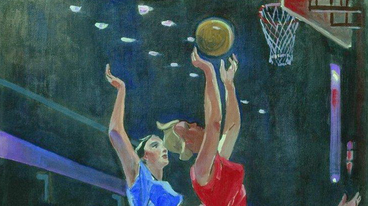 Александр Дейнека. Баскетбол (фрагмент). 1962