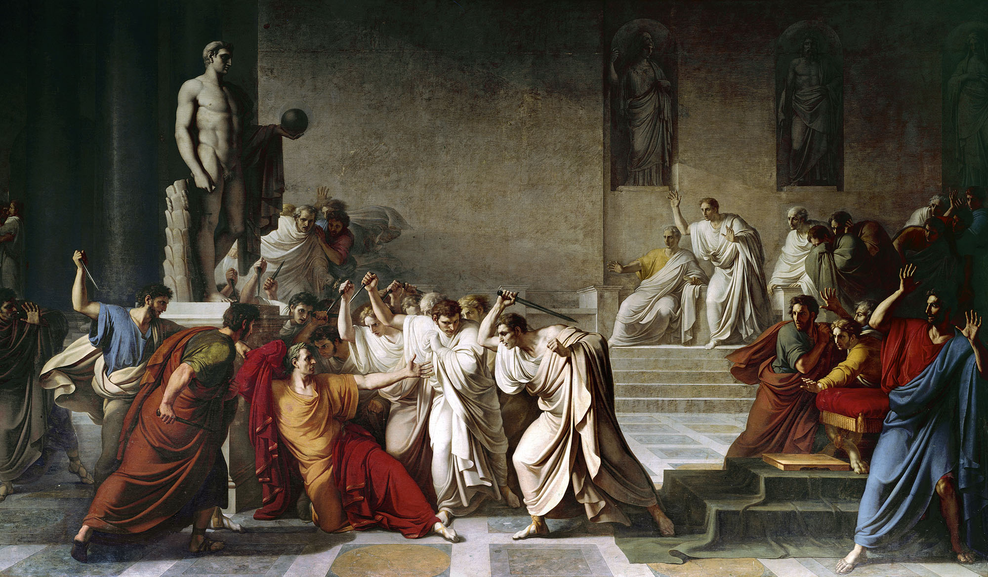 Смерть Юлия Цезаря. Винченцо Камуччини  1798 г