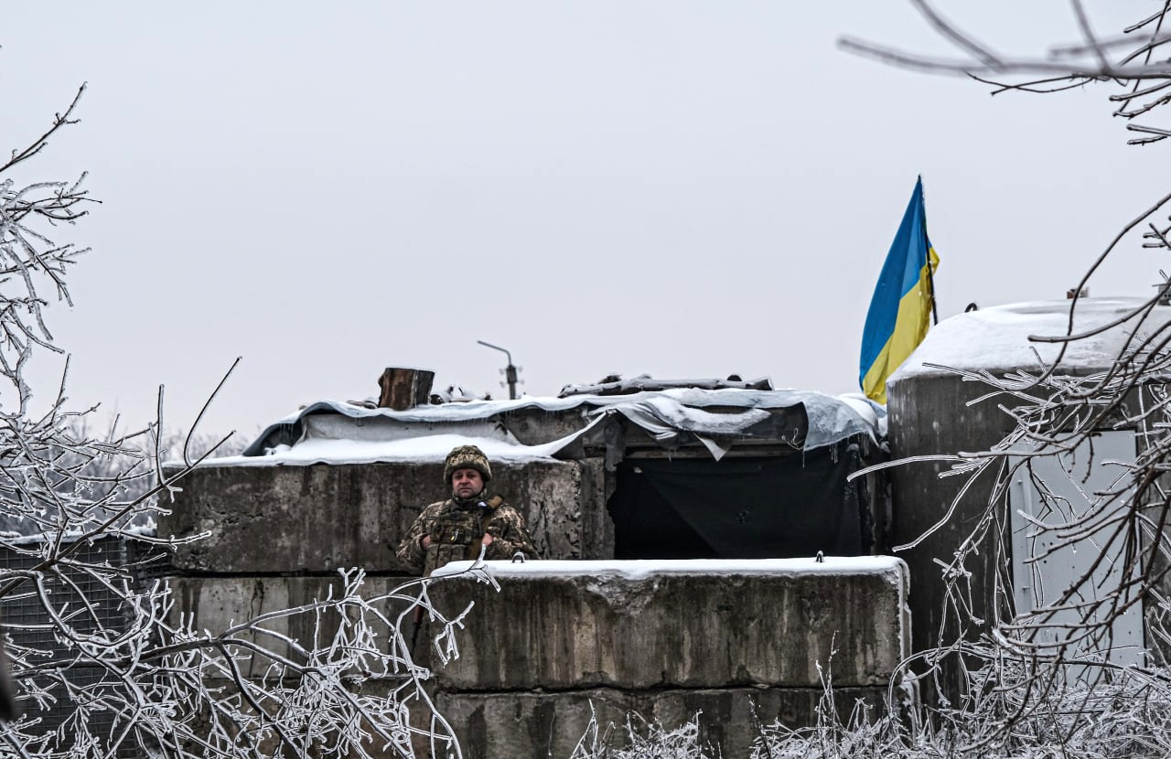 Украинский блокпост ВФУ. Часов Яр. ДНР