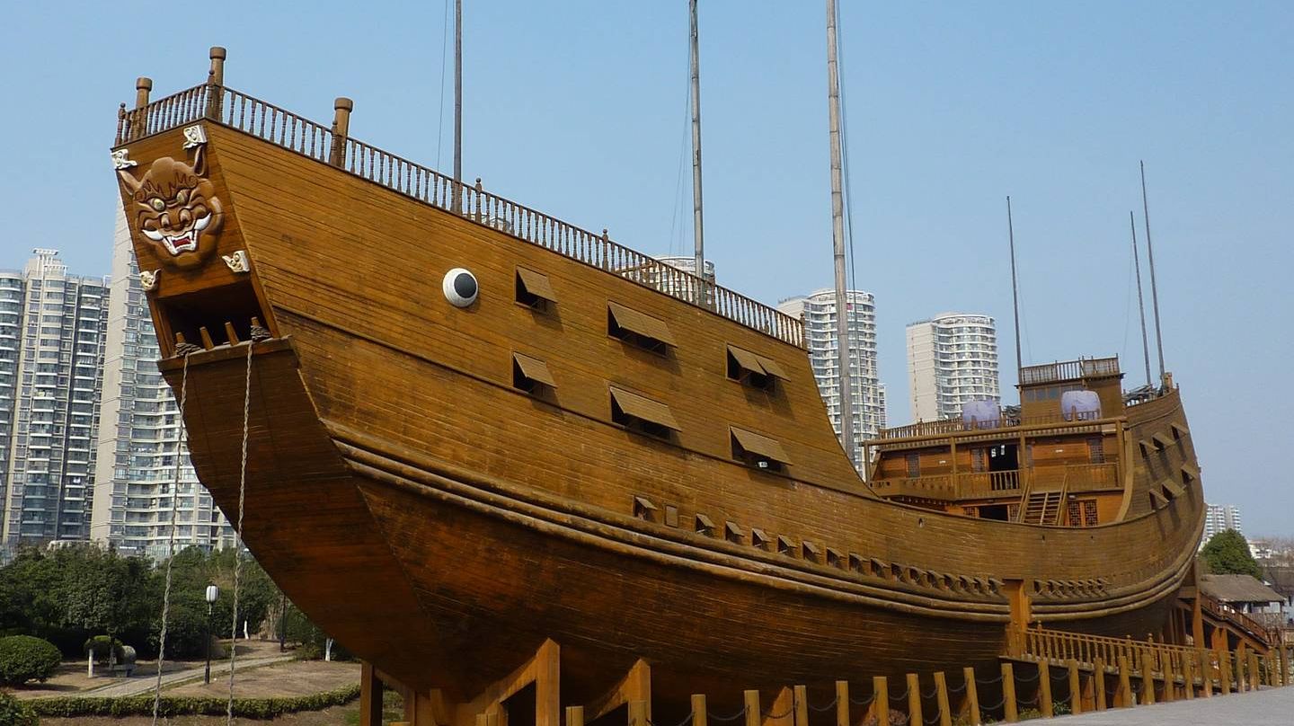 Модель корабля-сокровищницы Чжэн Хэ (XV век — реконструкция 2005 года)