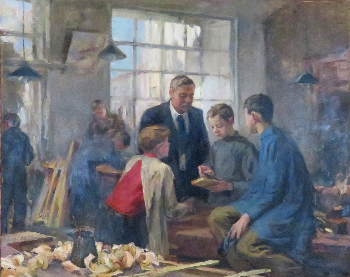 Н. А. Постникова. Ремесленники. 1947