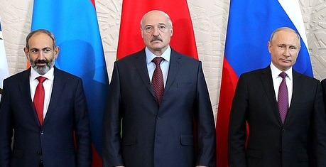 Никол Пашинян, Александр Лукашенко, Владимир Путин