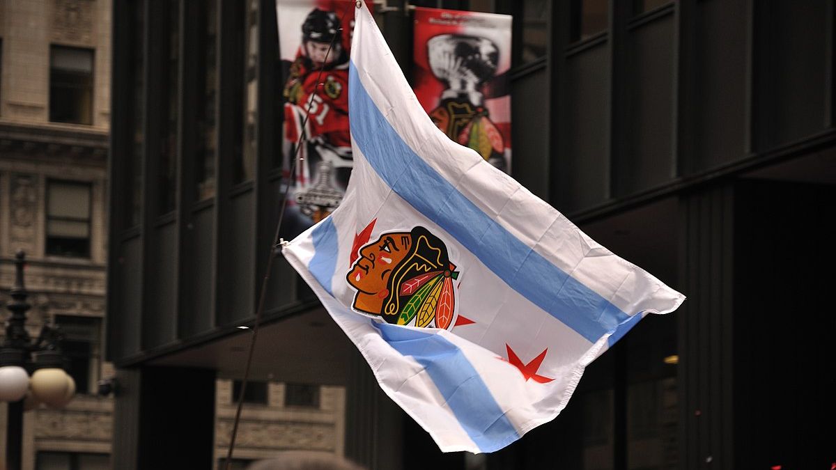 Флаг клуба «Чикаго Блэкхоукс»